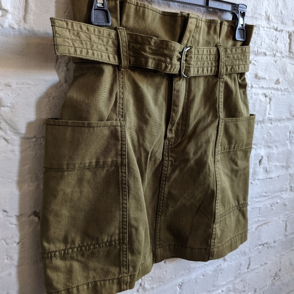 Highrise Paper Bag Skater Style Utility Cargo Skir - Picture 2 of 4